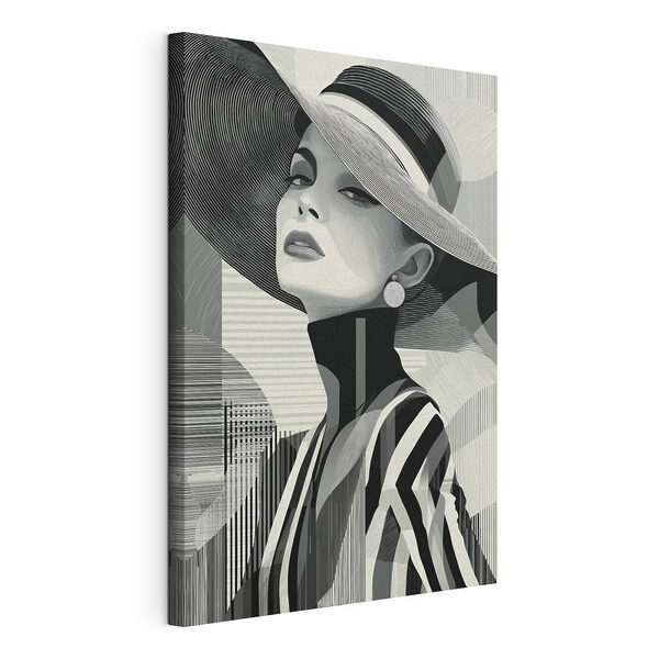 Mujer con sombrero Cuadros Mujer con sombrero