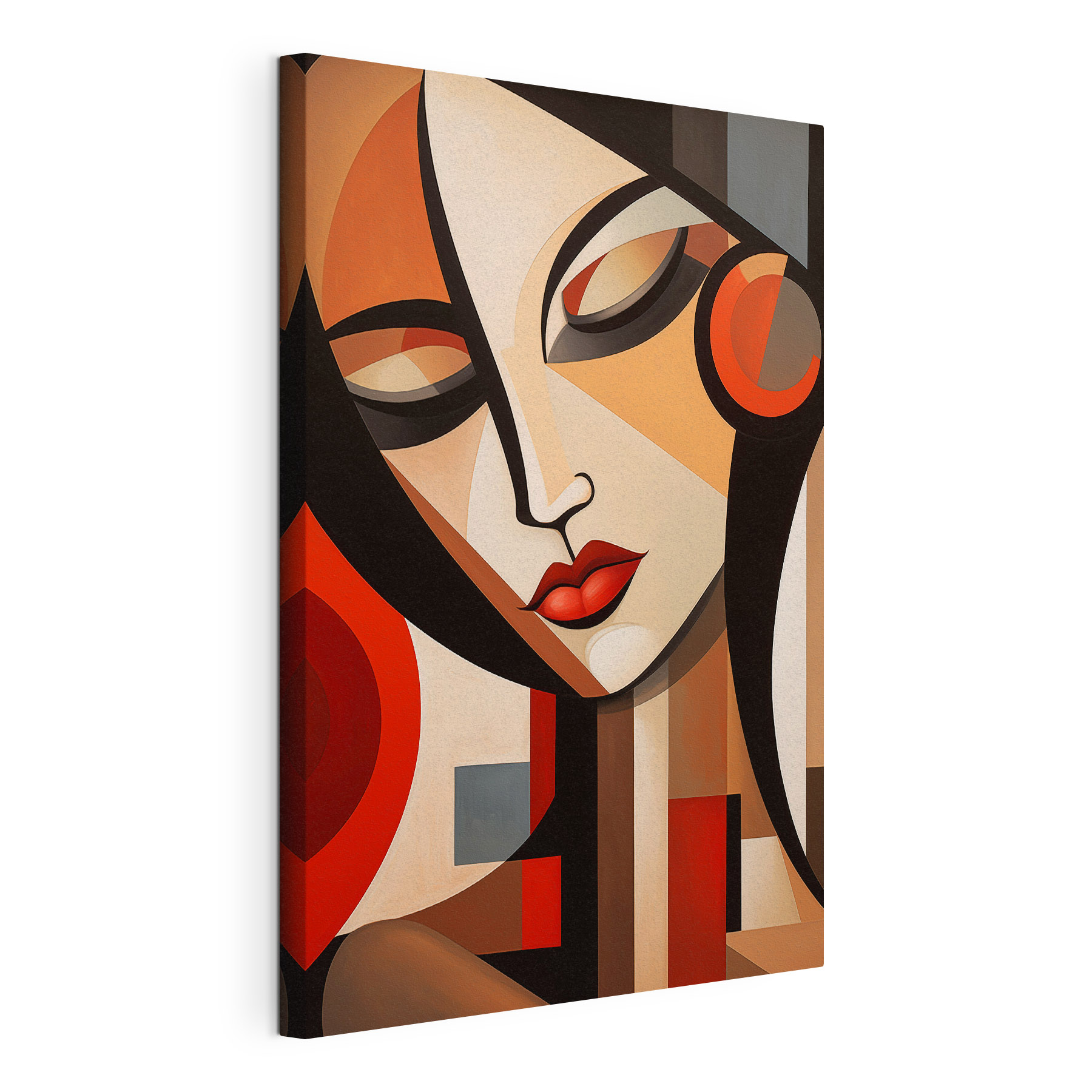 Painting of a woman's face