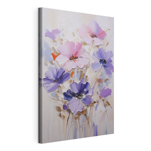 Pintura de flores sobre una superficie blanca Cuadros Pintura de flores sobre una superficie blanca