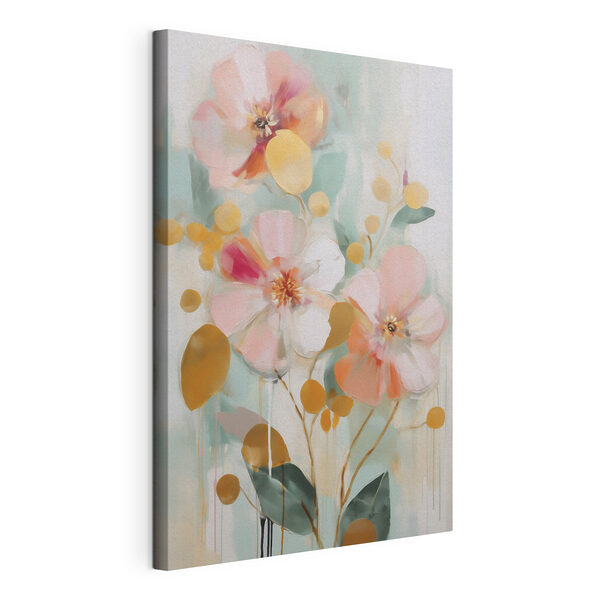 Pintura de flores y hojas Cuadros Pintura de flores y hojas