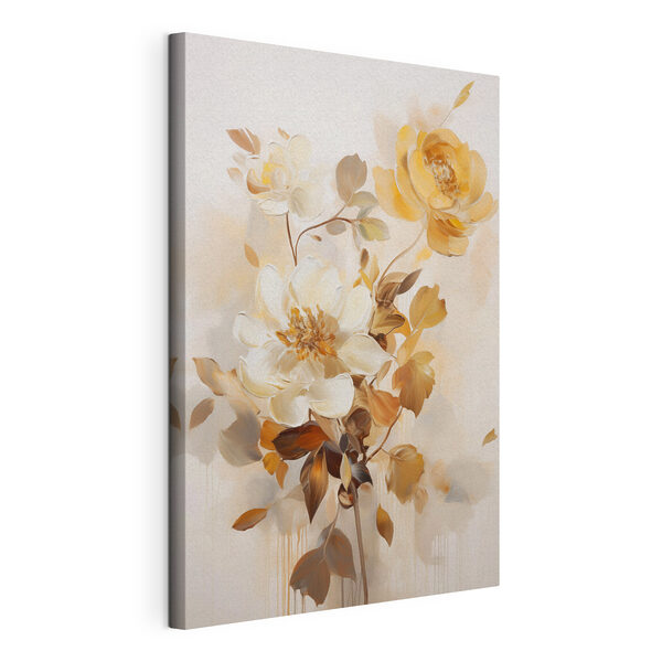 Pintura de flores y hojas Cuadros Pintura de flores y hojas