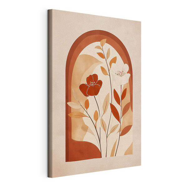 Cuadros Pintura de flores y hojas