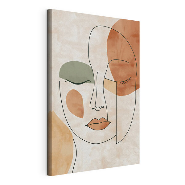 Cuadros Dibujo del rostro de una mujer
