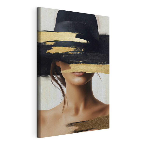 Mujer con un sombrero que le cubre el rostro Cuadros Mujer con un sombrero que le cubre el rostro
