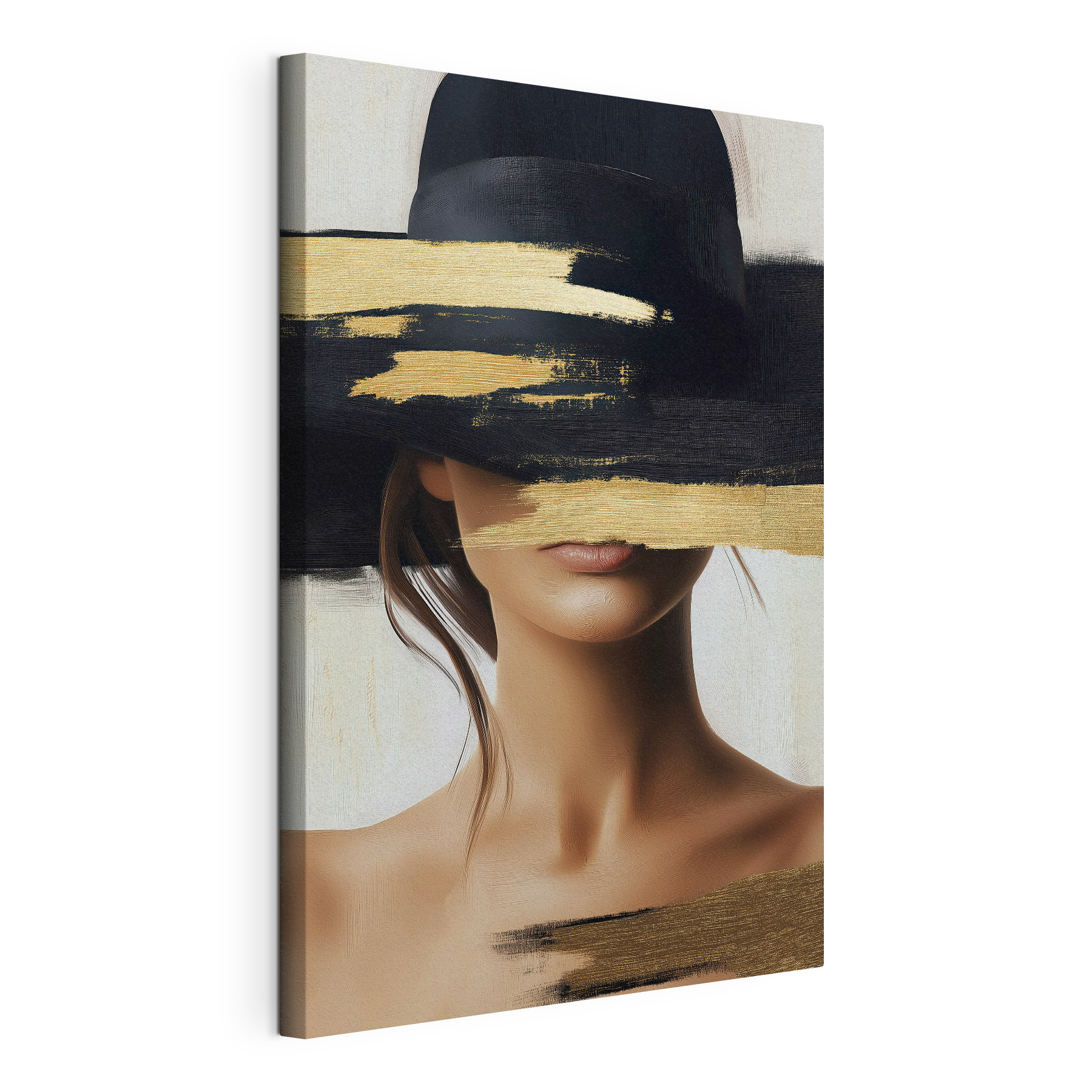 Woman with a hat over her face Woman with a hat over her face