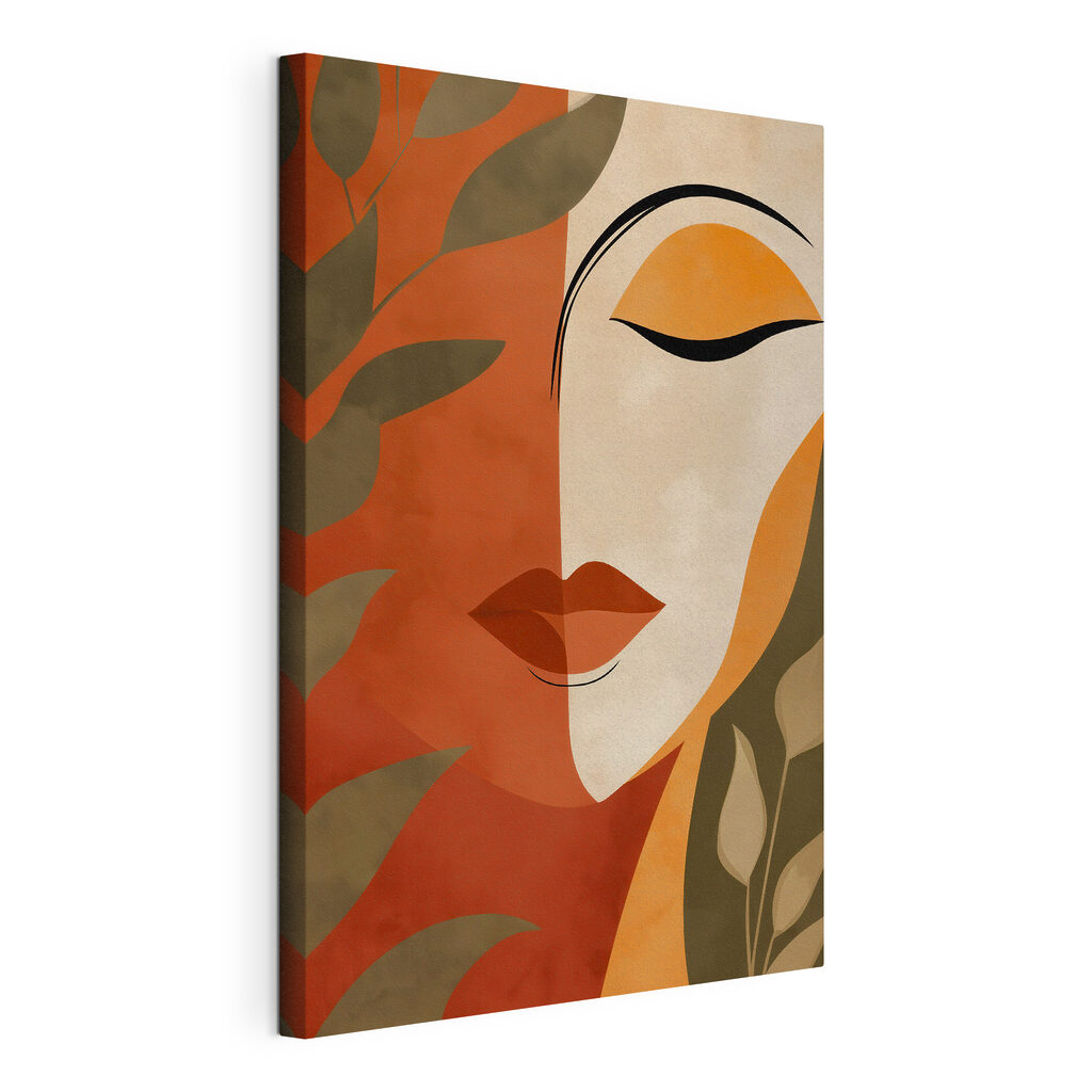 Painting of a woman's face