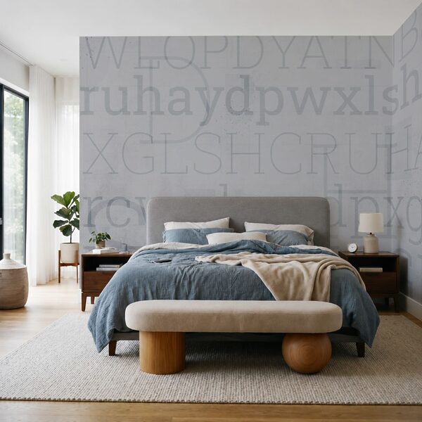 Fondo gris con letras Fondo gris con letras
