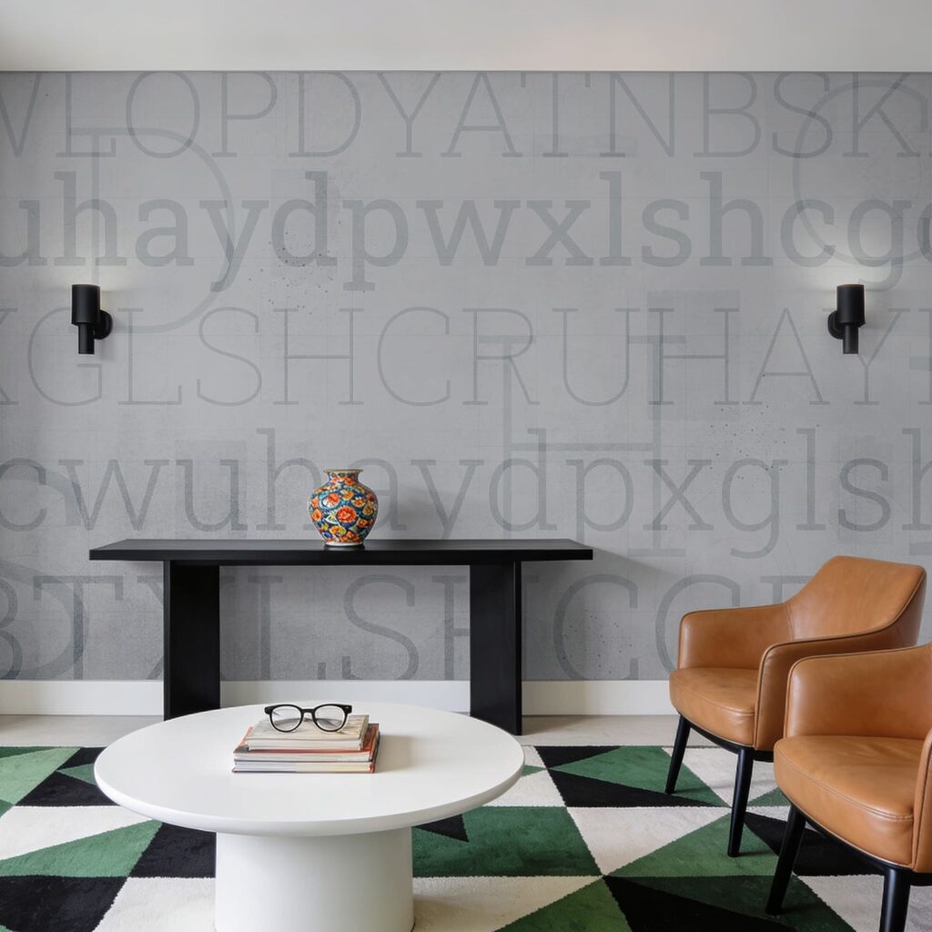 Fondo gris con letras Fondo gris con letras