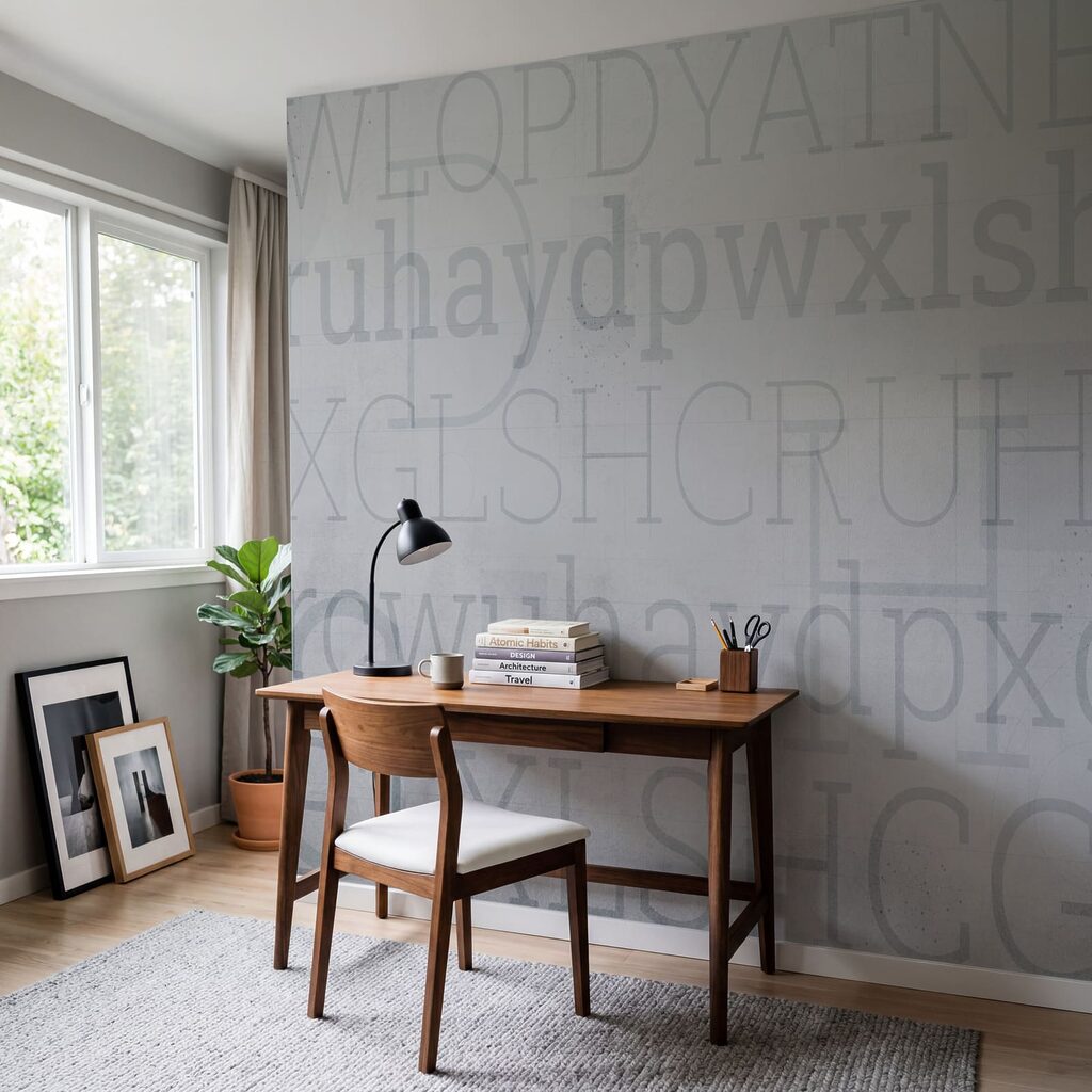 Fondo gris con letras Fondo gris con letras