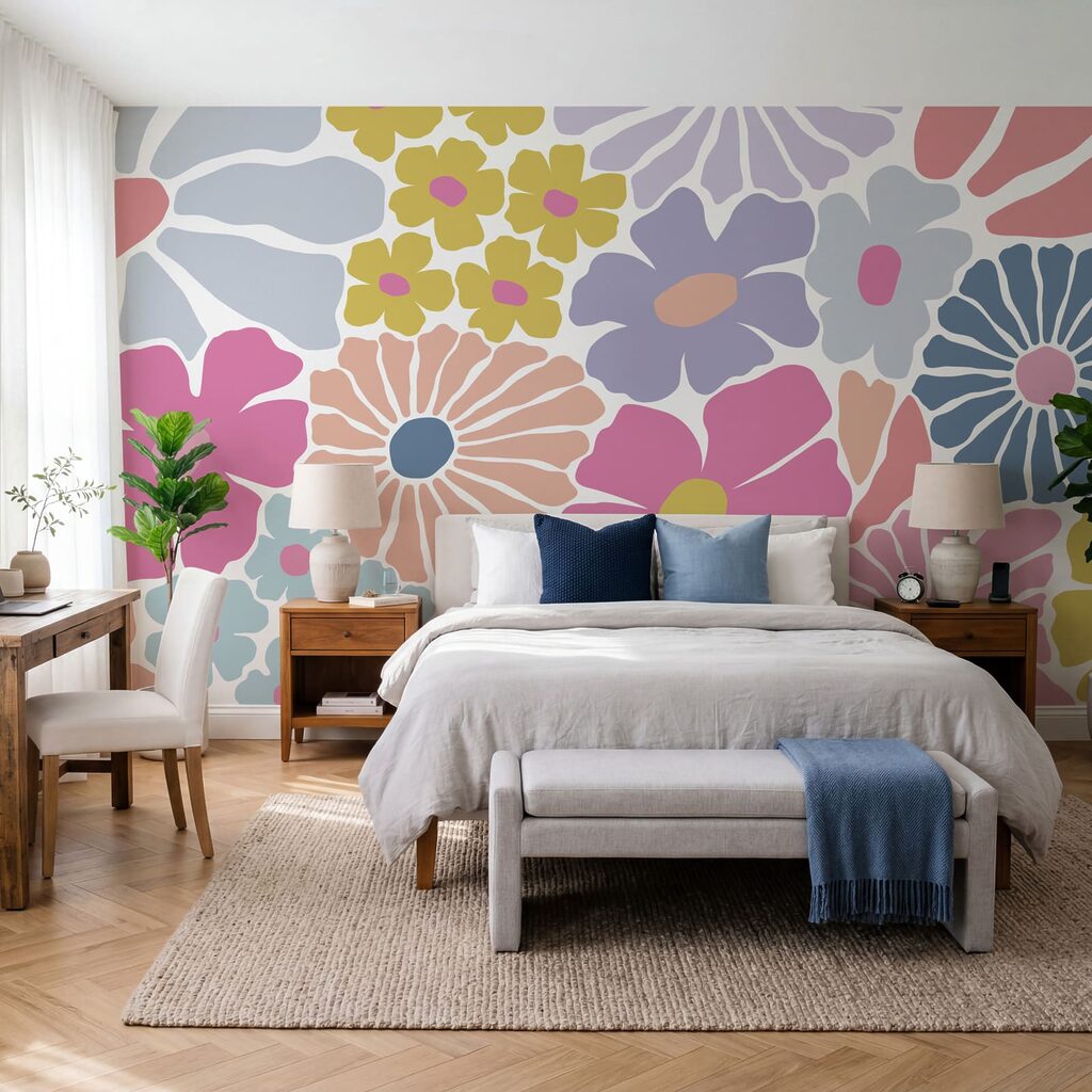 Diseño floral a todo color Diseño floral a todo color