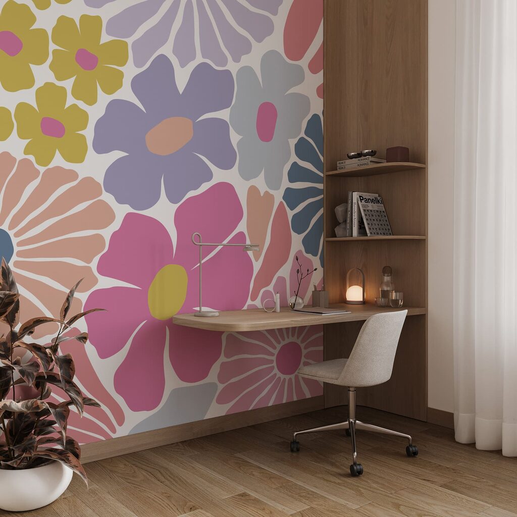 Diseño floral a todo color Diseño floral a todo color