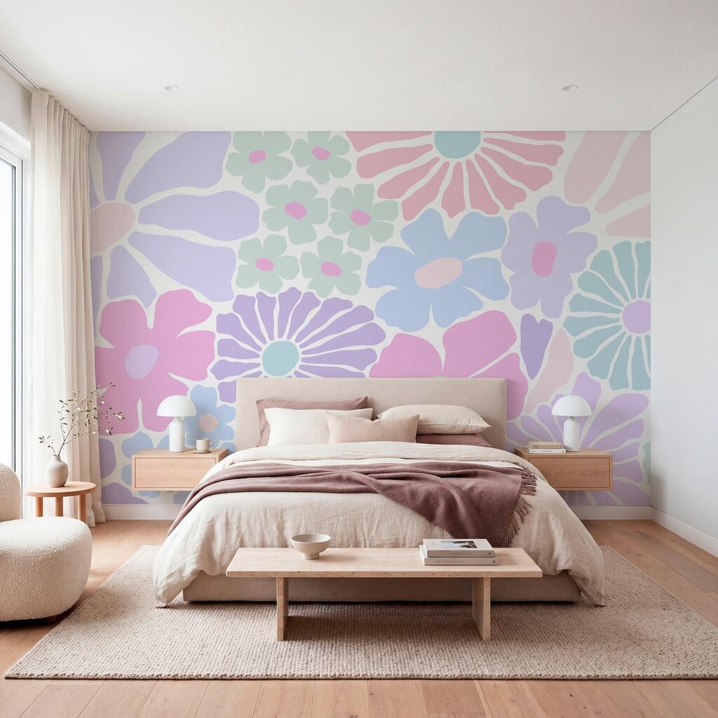 Diseño de flores sobre fondo blanco Diseño de flores sobre fondo blanco