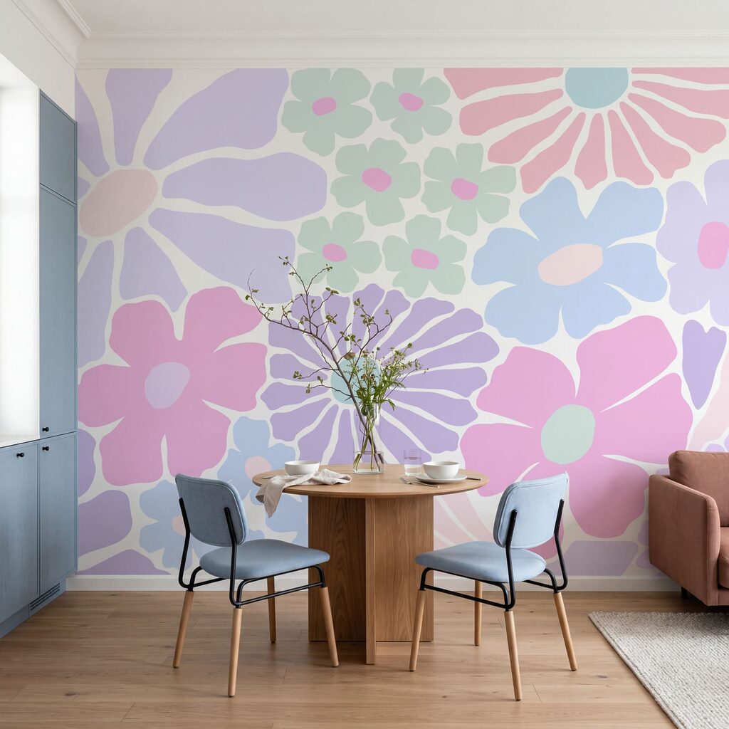 Diseño de flores sobre fondo blanco Diseño de flores sobre fondo blanco