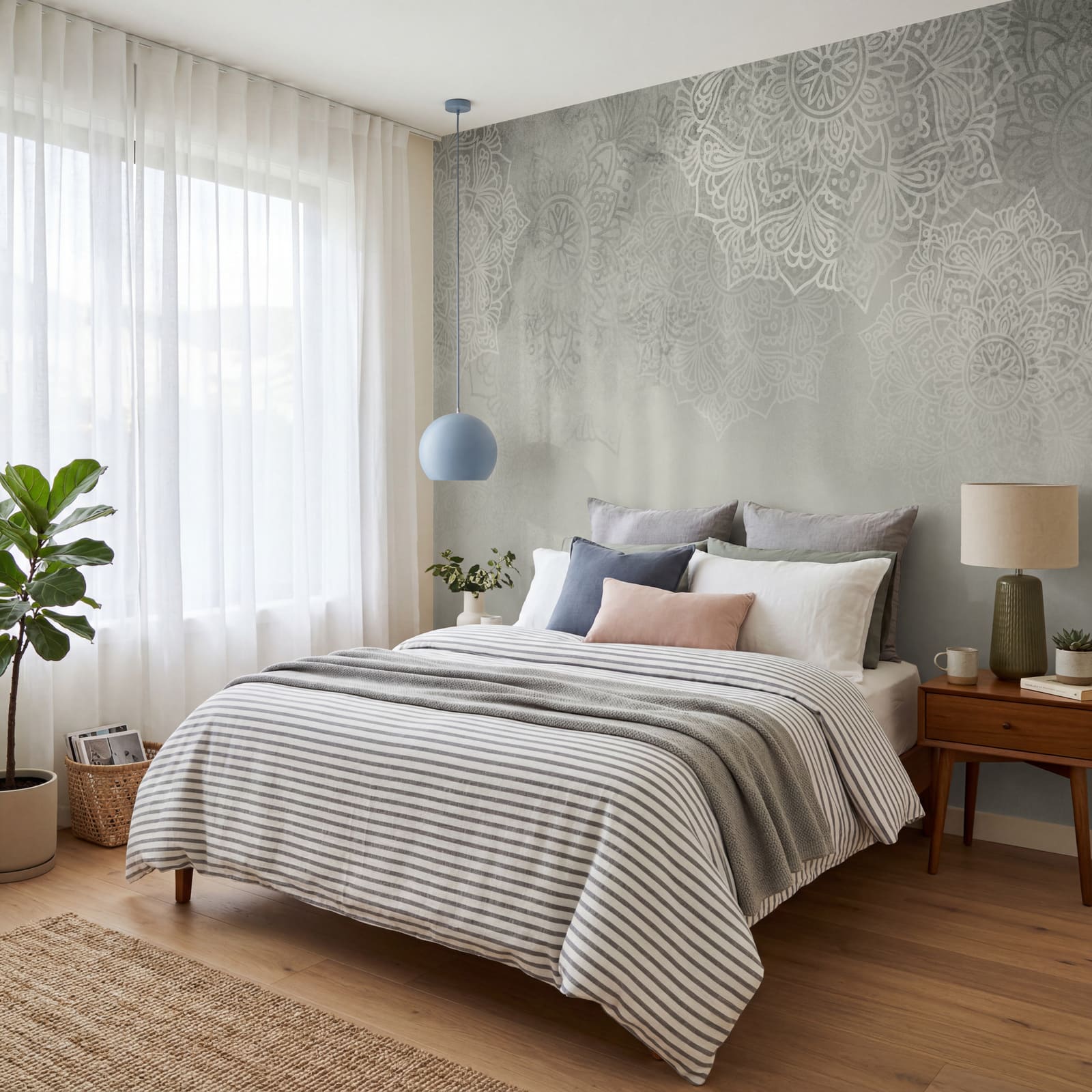 Fondo blanco y gris con mandalas blancos Fondo blanco y gris con mandalas blancos