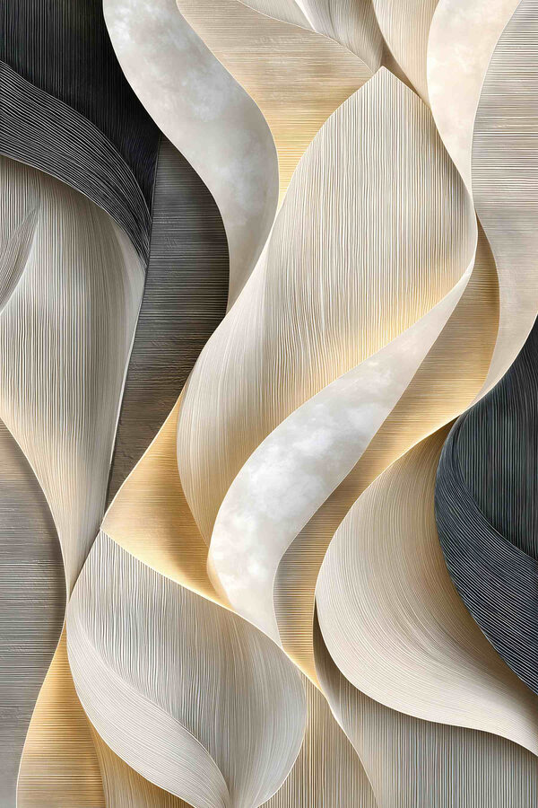 Elegant curves in neutral tones