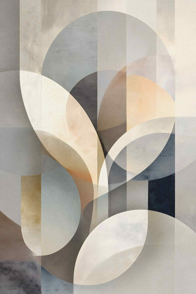 Soft shapes in calming hues