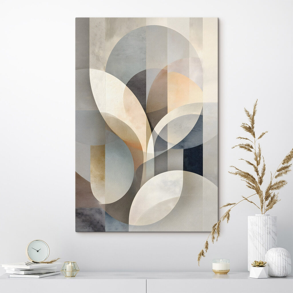 Soft shapes in calming hues