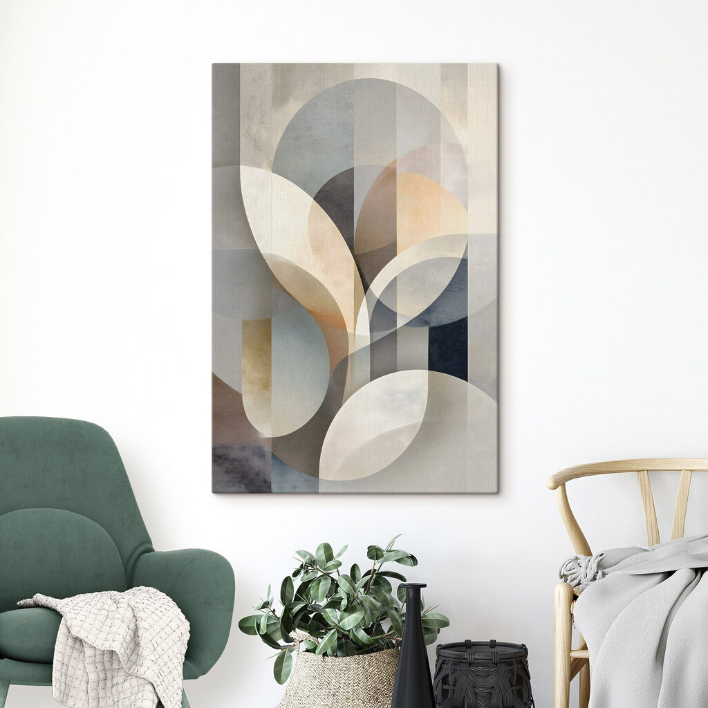 Soft shapes in calming hues
