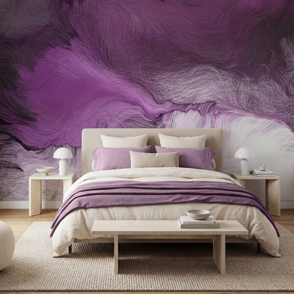 Cuadro en morado y blanco Cuadro en morado y blanco