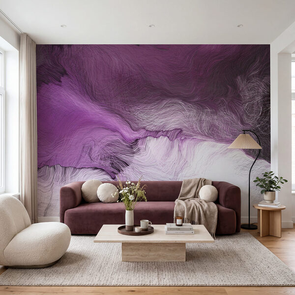 Cuadro en morado y blanco Cuadro en morado y blanco