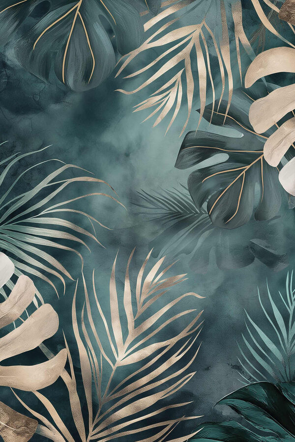 - Lush foliage against a dark backdrop - Lush foliage against a dark backdrop