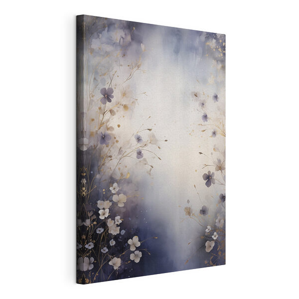 Painting of flowers on a white background Painting of flowers on a white background