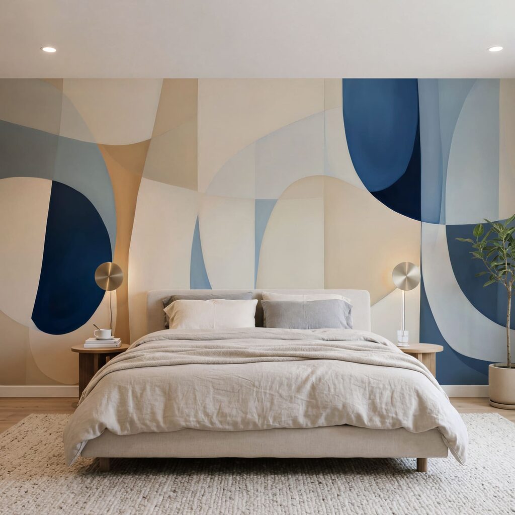 Obra de arte en azul y blanco Obra de arte en azul y blanco
