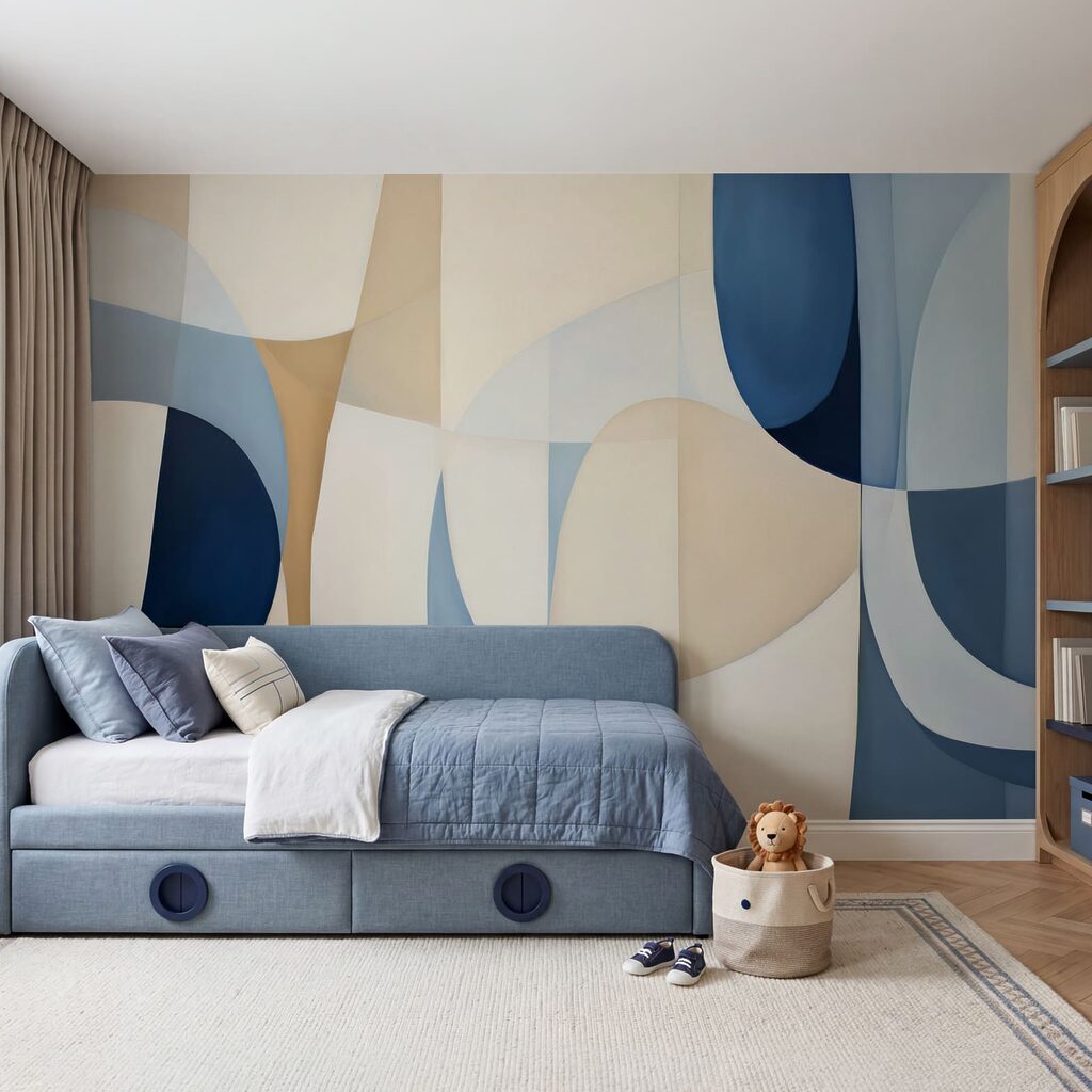 Obra de arte en azul y blanco Obra de arte en azul y blanco