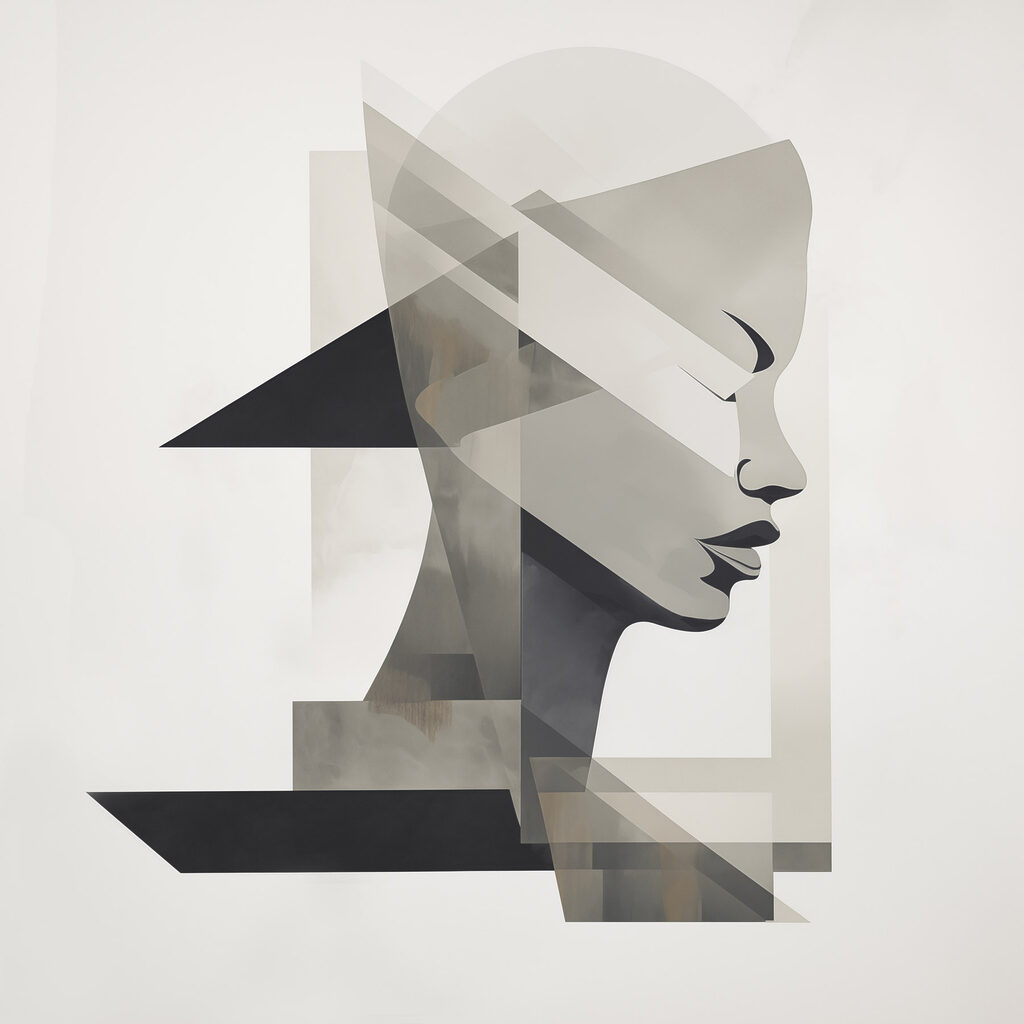 Drawing of a woman's head