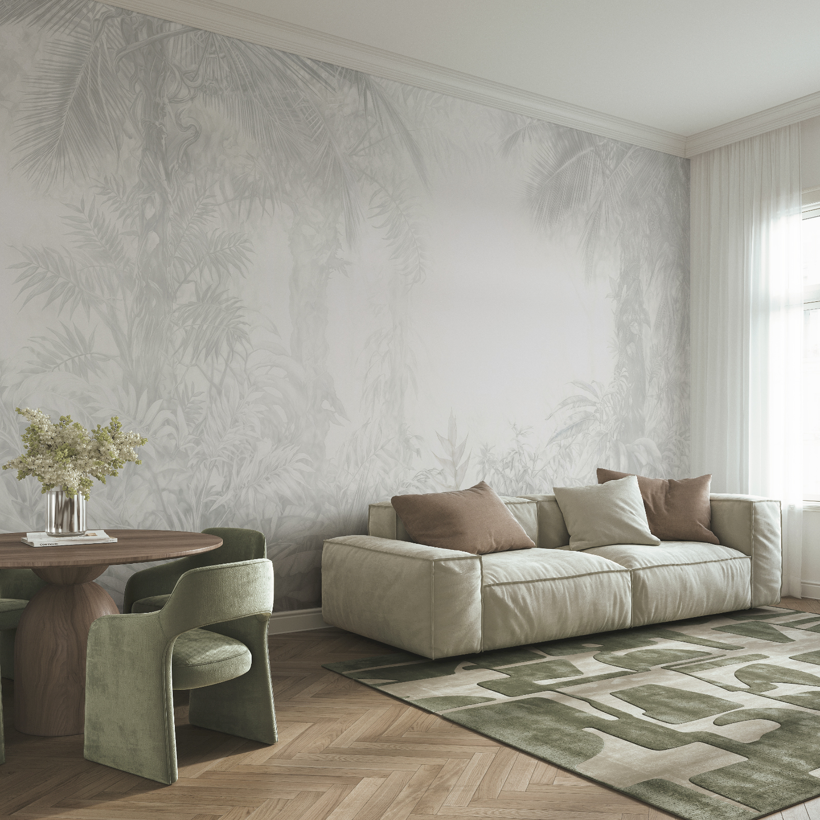 Fondo blanco con plantas Fondo blanco con plantas
