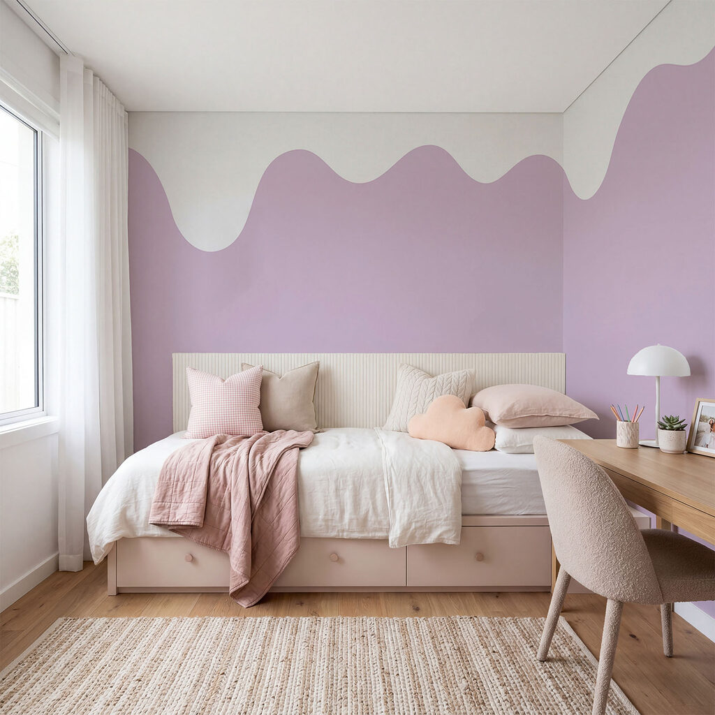 Líquido blanco y morado Líquido blanco y morado