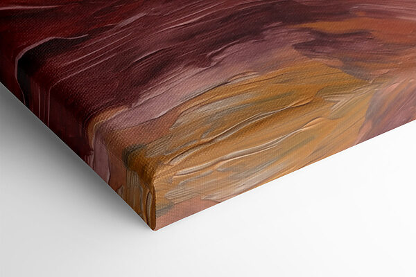 Fluid strokes in warm earth tones Fluid strokes in warm earth tones