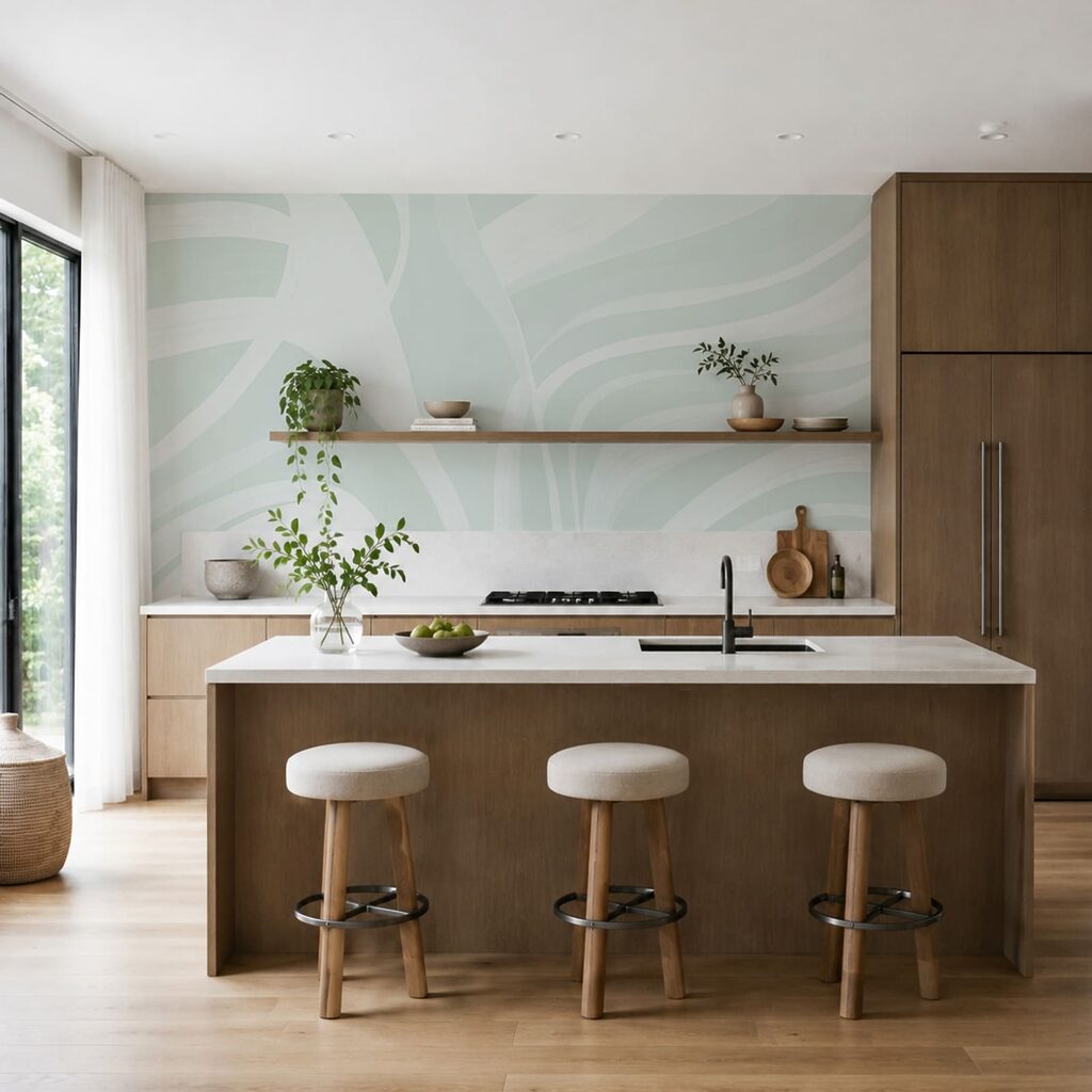 Fondo blanco y verde
