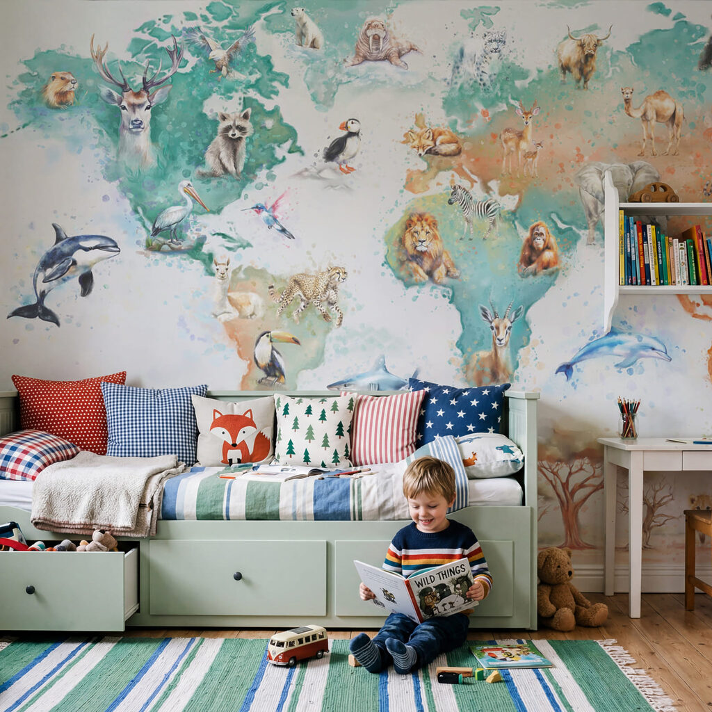 Mapa de animales y aves