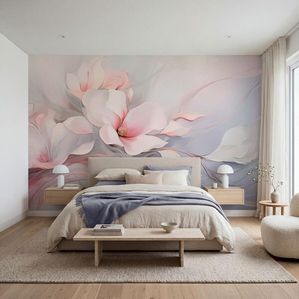 Pintura de flores y hojas Pintura de flores y hojas