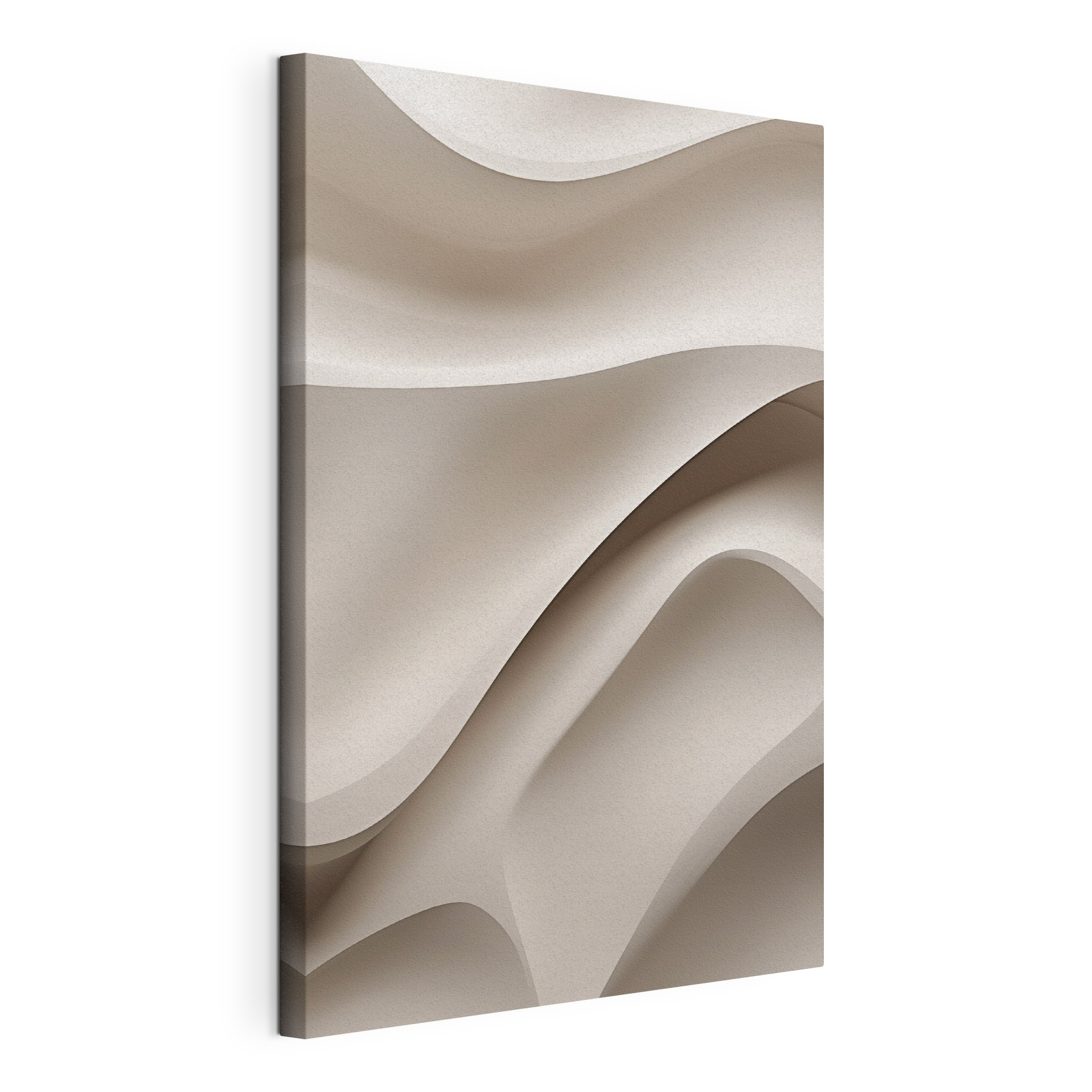 White wavy surface with a curved edge White wavy surface with a curved edge