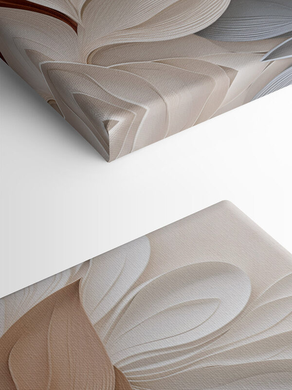 Softly flowing paper leaf design Softly flowing paper leaf design