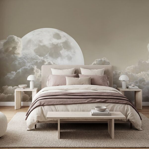 Wall mural Full moon in the sky