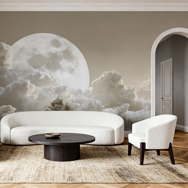 Wall mural Full moon in the sky