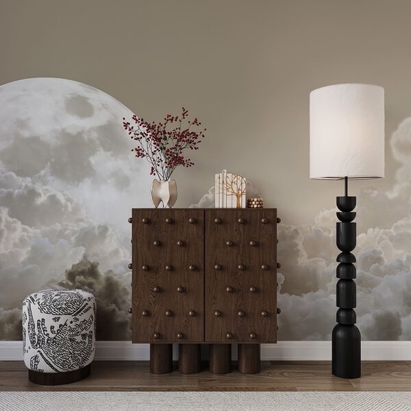 Wall mural Full moon in the sky