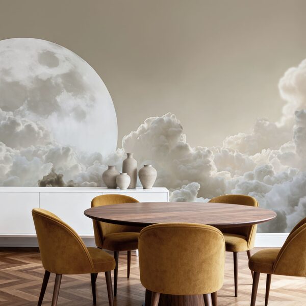 Wall mural Full moon in the sky