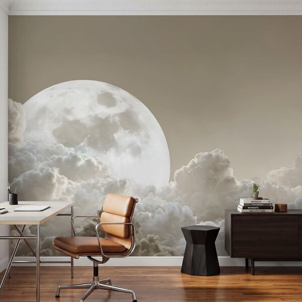Wall mural Full moon in the sky