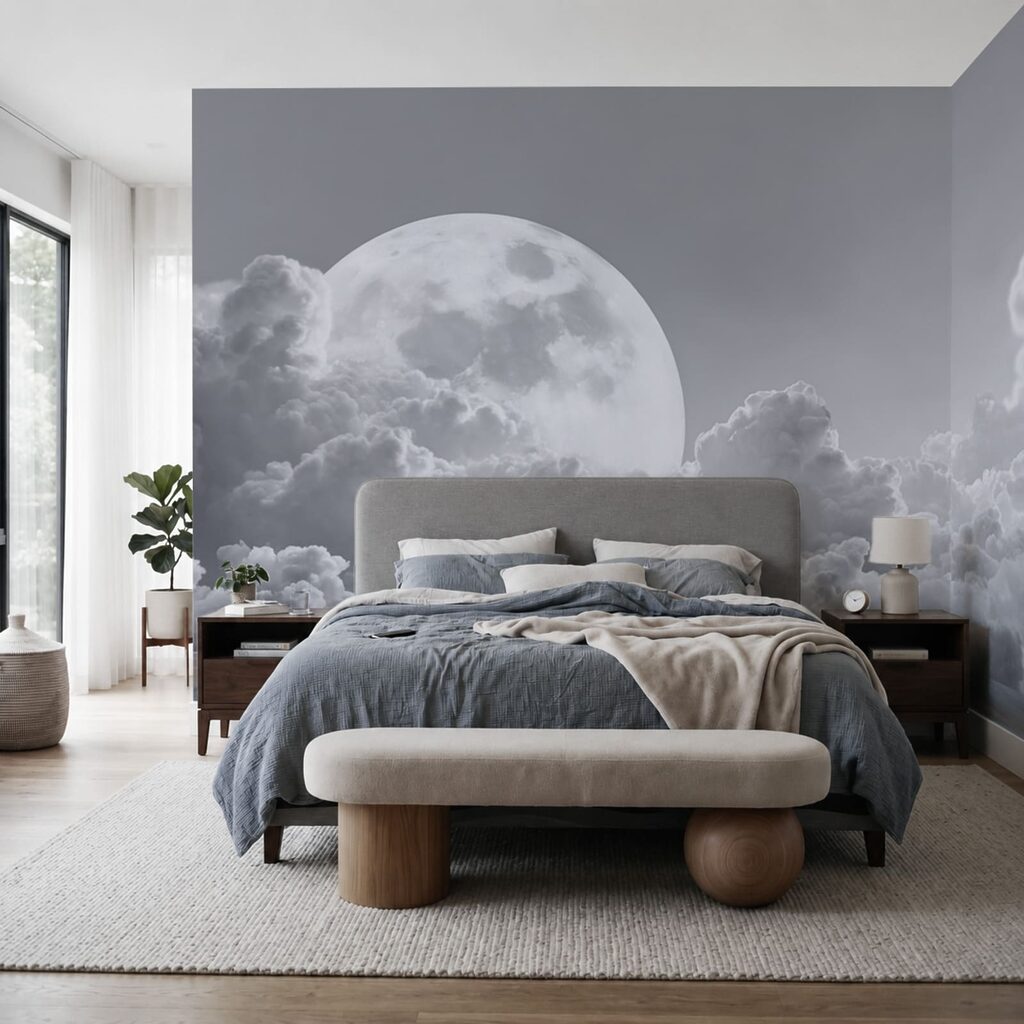 Luna llena en el cielo