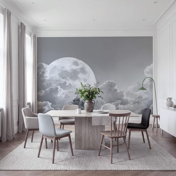 Luna llena en el cielo