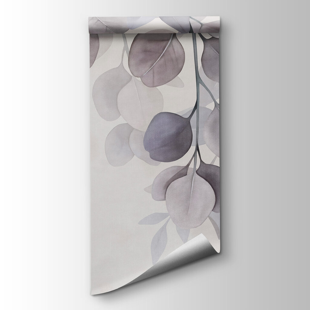 Soft pastels with delicate foliage design