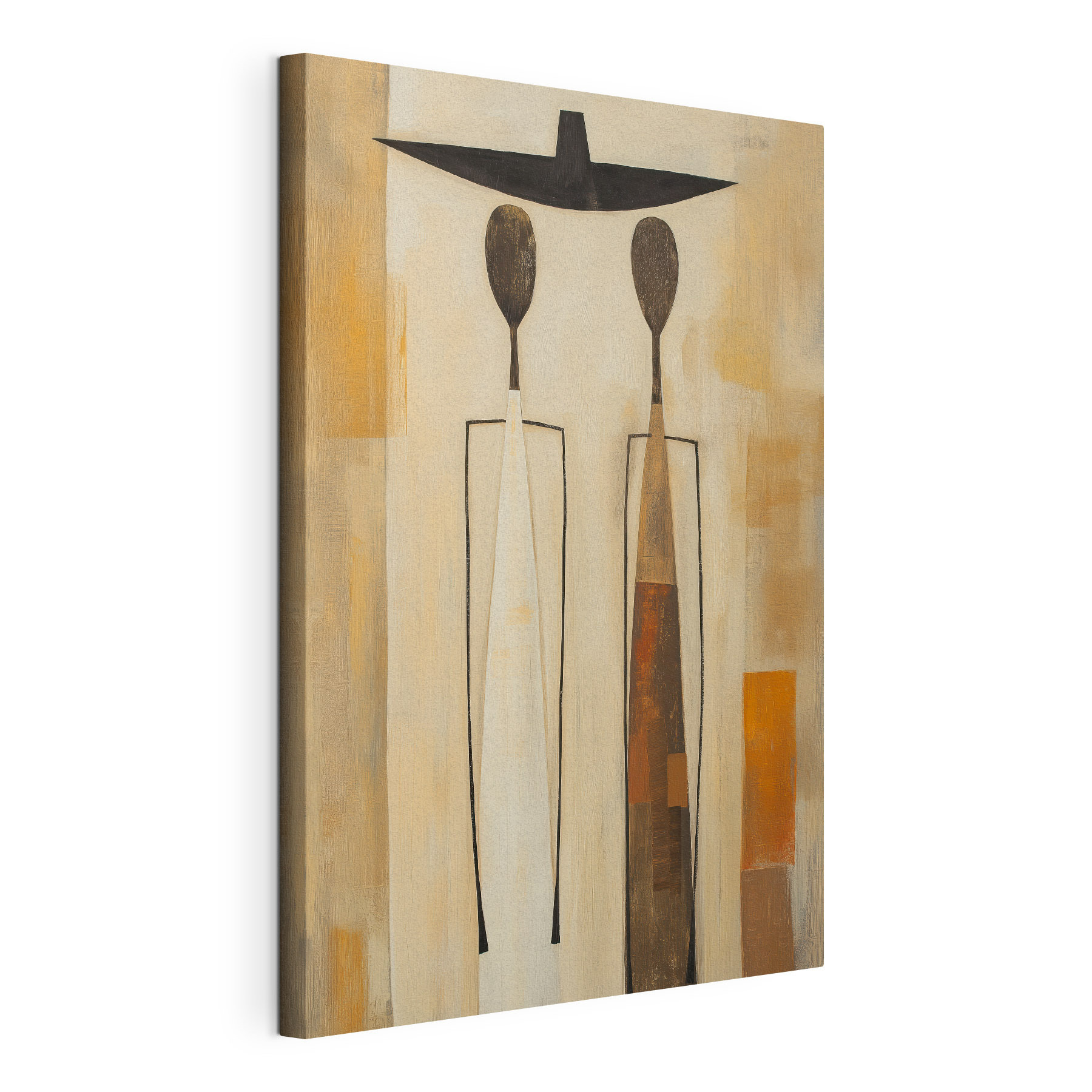 Painting of two vases with spoons