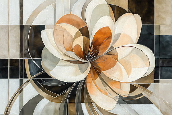 Abstract flower in soft hues Abstract flower in soft hues