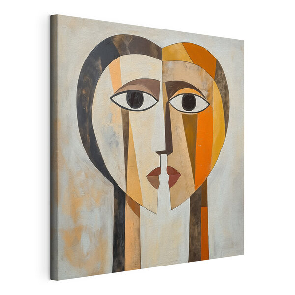 Cuadros Cuadros Cuadro de un rostro y un corazón (SKU: s50352)