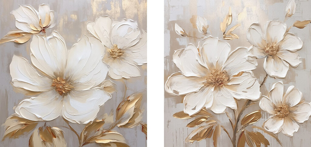 Blooming flowers in soft tones Blooming flowers in soft tones