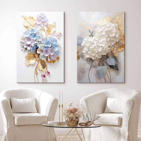 Delicate floral art in soft colors Delicate floral art in soft colors